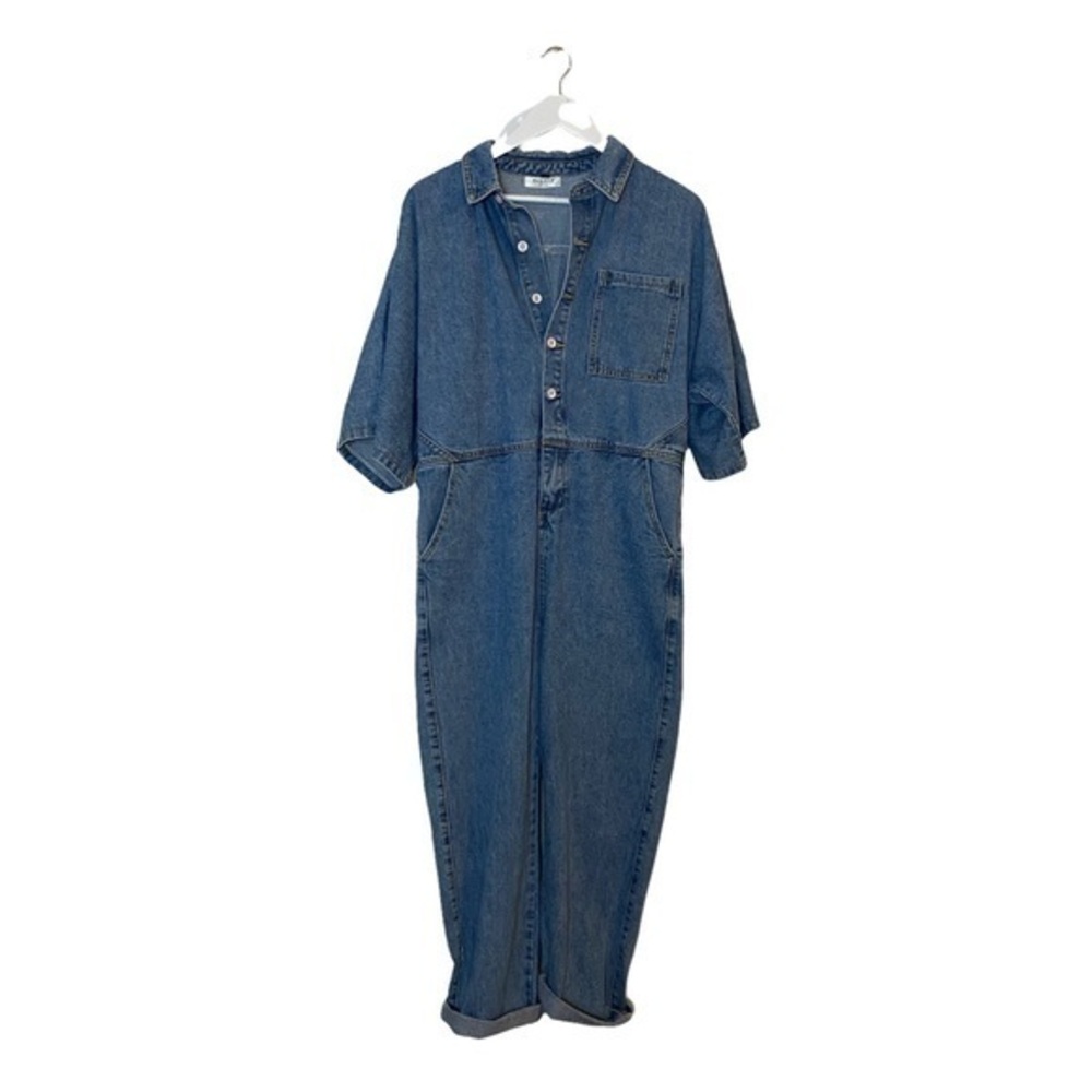 Elenza by L&L Blue Denim Jean  Jumpsuit Size M
